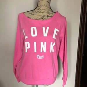 VS Pink sweater with matching shorts